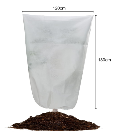 Husă de protecție de iarnă pentru plante – 120 × 180 cm - cu cordon și fermoar – rezistenta la ger [4]