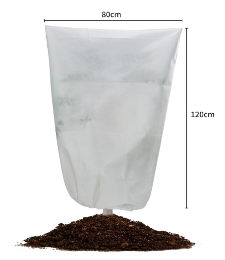 Husă de protecție de iarnă pentru plante – 120 ×80 cm - cu cordon și fermoar – rezistenta la ger [4]
