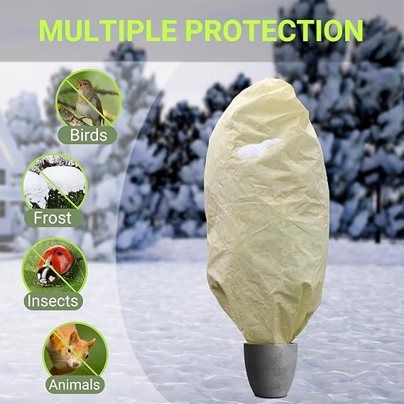 Husă iarnă Ujaxjaxi pentru plante în ghiveci, 200x240 cm, protecție împotriva înghețului, reutilizabilă, XL/XXL [7]
