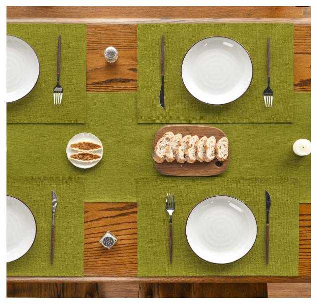 Set 4 feţe de masă sezoniere 30×45 cm, poliester anti-șifonare, design modern, lavabile, protecție masa ideală pentru uz zilnic & petreceri [2]