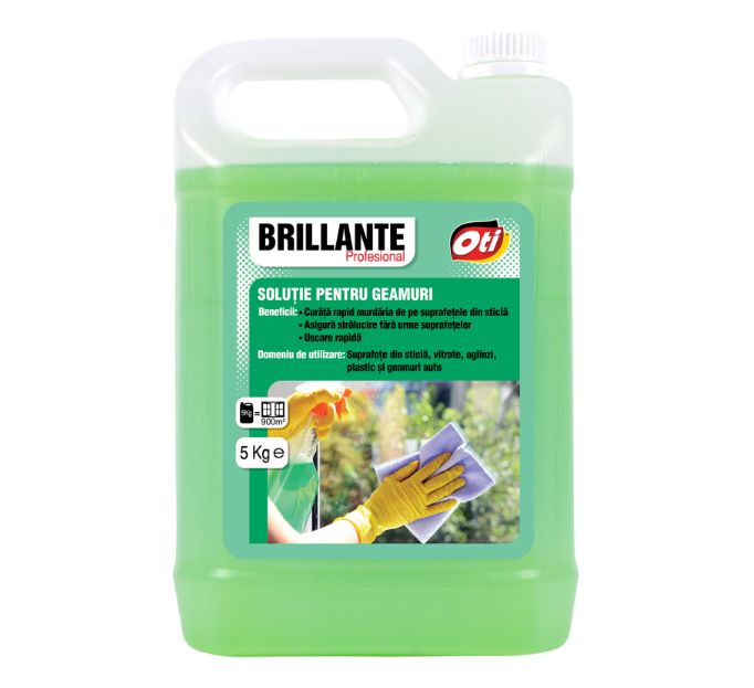 Detergent profesional pentru geamuri Brillante, 5L 151089