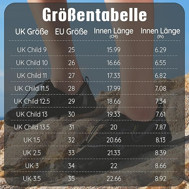 Incaltaminte, talpă flexibilă non-alunecare, respirabilă, quick-dry, boxă largă pentru degete – copii (Băieți/Fete) [6]