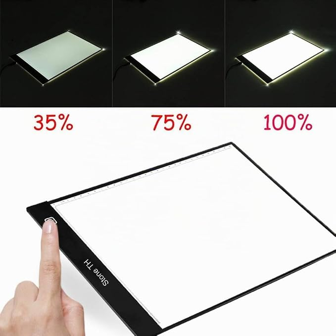 Panou LED pentru desen Stone TH A4, dimabil, iluminare uniforma, alimentare USB, pentru desen, diamond painting, schite, tatuaje, animatie [4]
