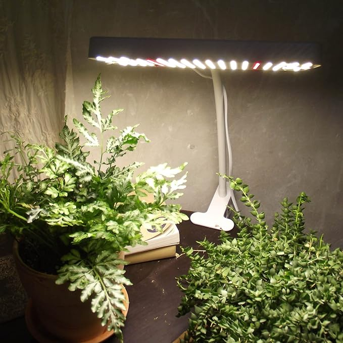 Lampa plante JINHONGTO 25W cu prindere tip cleste, spectru complet, IR & UV, brat flexibil 360°, Daisy Chain [3]