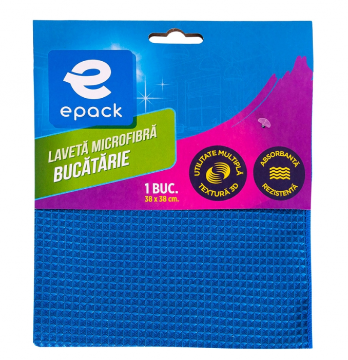 Laveta Microfibra Bucatarie Epack, 1 Buc