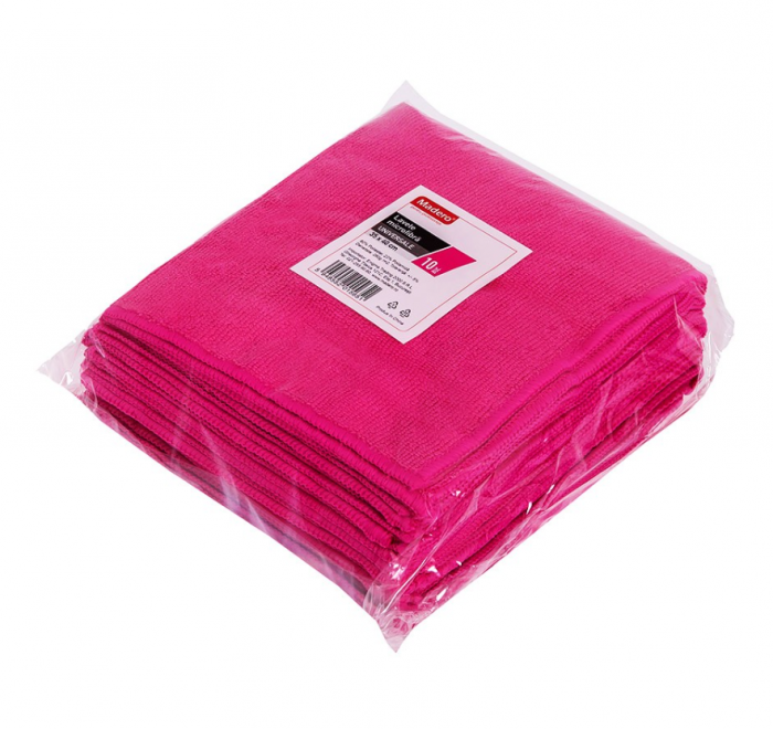 Lavete microfibra, Roz, 10buc/set 34x40cm [2]