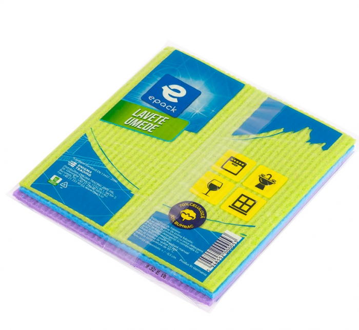Set 3 lavete umede Epack, 18x18 cm [3]