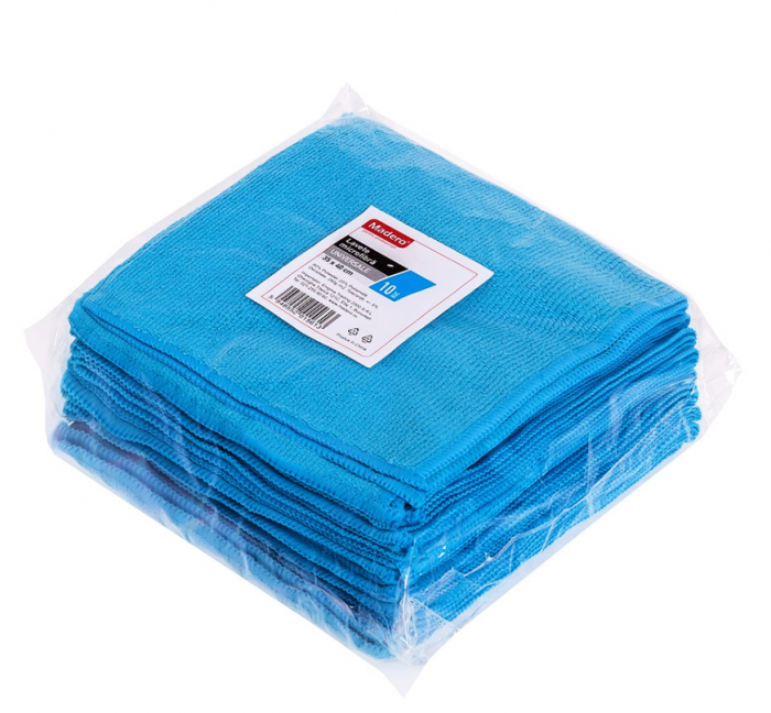Lavete microfibra, Albastre, 10buc/set 34x40cm [2]