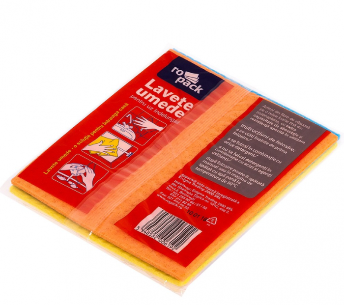 Lavete umede Ropack, 16x18cm, 3 buc/set [3]