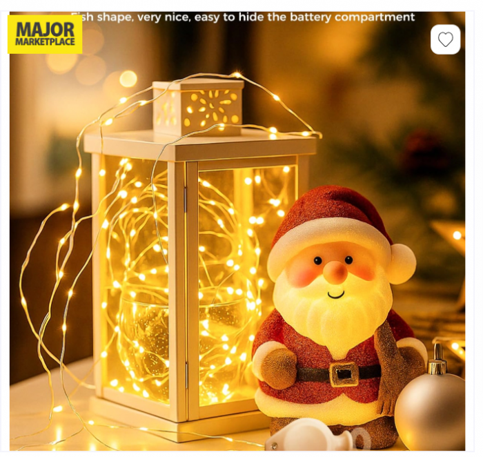 Set 2 Șiruri Luminoase LED 12 m – Cu Baterii și Temporizator, Sârmă de Cupru, 120 LED / Bucată [6]