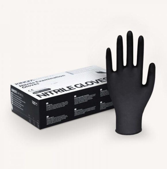 Manusi Nitril Nepudrate Negru 100 Buc. KINGFA, Marimea XL -  170529 [3]