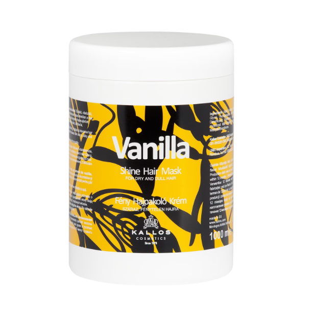 Tratament pentru stralucirea parului uscat si mat, cu aroma de vanilie Kallos 1000 ml [2]