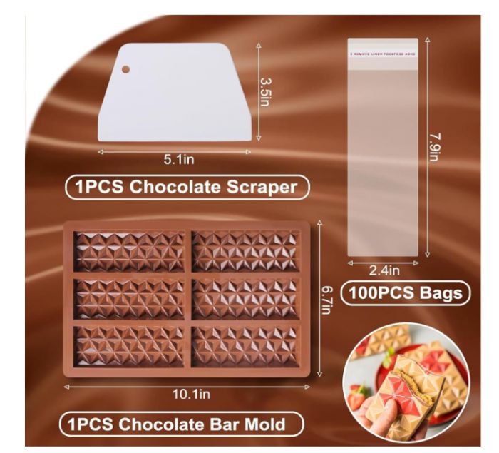 Forma silicon pentru ciocolată și praline – model Dubai, formă flexibilă pentru bomboane și dulciuri [5]