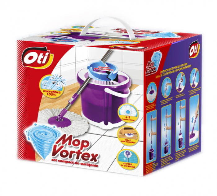 Mop Vortex - Set compact de curatenie, 1 rezerva [2]