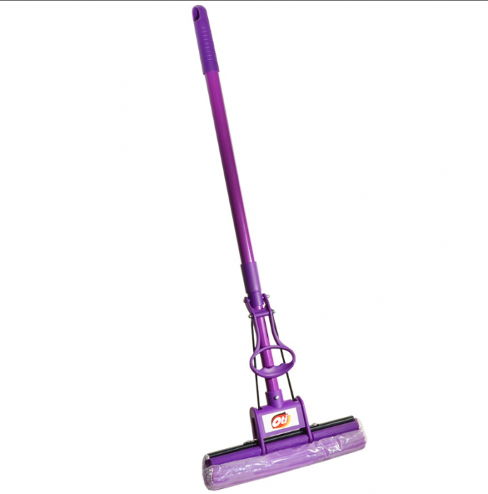 Mop din PVA OTI cu coada telescopica, 110 cm, Mov [3]