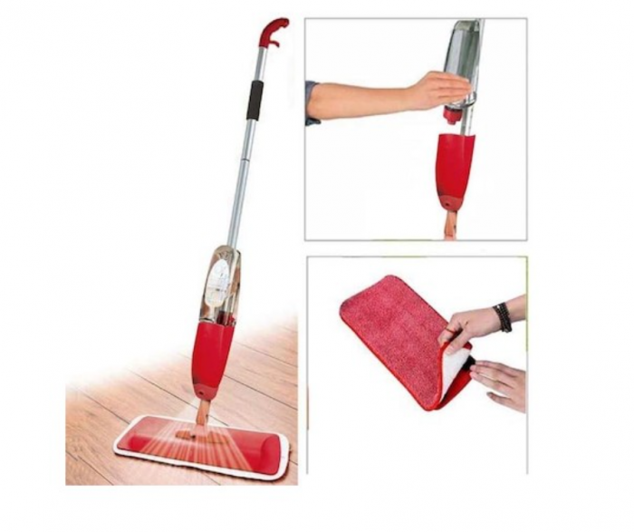 Mop cu pulverizator Bohmann, 350 ml, laveta din microfibra, 120cm [3]