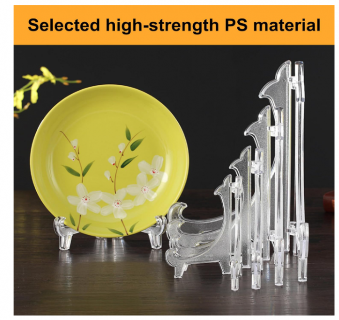 Set 30 suporturi din plastic (easel) 3″ & 4″ – suport foto, farfurii, cărți, DVD-uri [7]