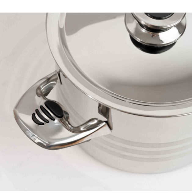 Oala pentru lapte, 4 litri, otel inoxidabil, capac inox, Rosberg, inclusiv inductie [2]