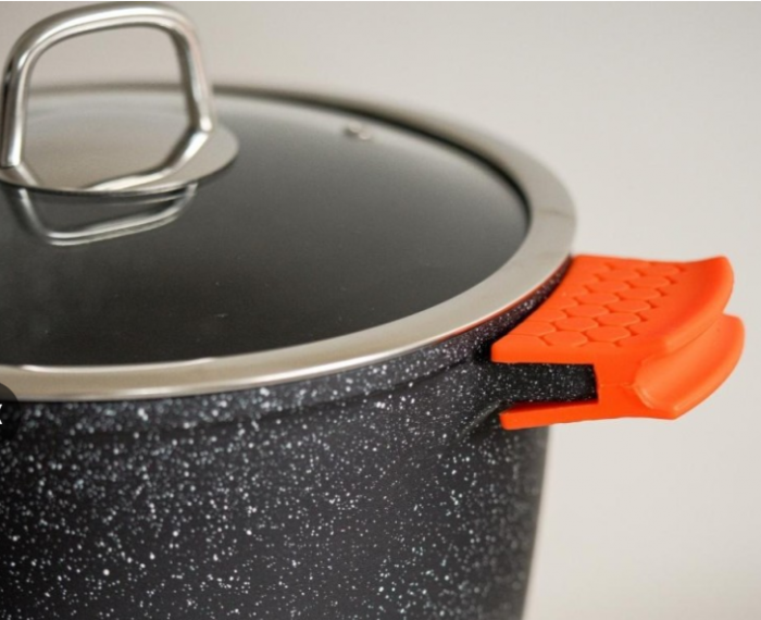 Oala granit Bohmann 5.7 litri, 24X24X17.50 CM , exterior si interior granit, cu capac [5]