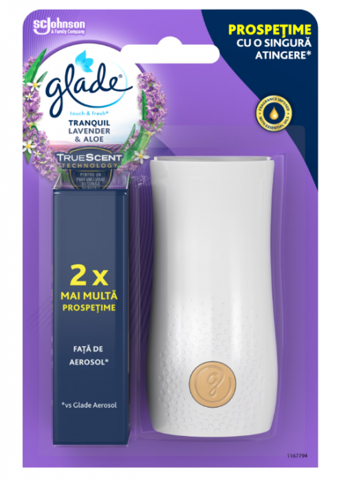 Odorizant de camera Glade touch fresh Lavender, 10 g