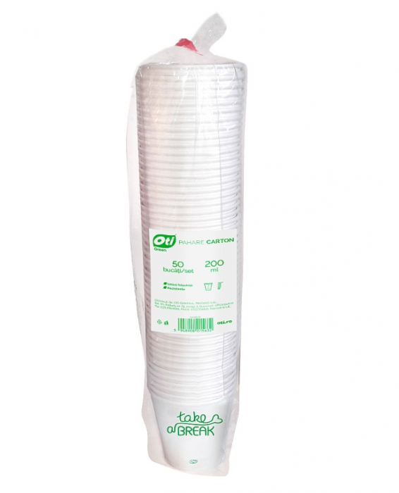 Pahare carton 200 ml, 7 oz, 50 buc./set [2]
