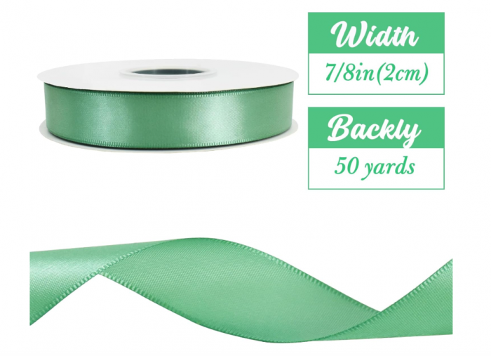 Panglică satin TONIFUL verde – 2 cm × 45 m, lucioasă, ideală pentru cadouri, buchete și crafting - TONIFUL [2]