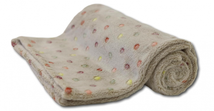Pătură bebeluși ultra-moale (80 × 100 cm) – pluș Oeko-Tex, sigură, pentru pătuț și cărucior, pentru primăvară și iarnă [2]