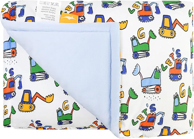 Patura bebe 100% bumbac, moale si confortabila, 100 x 130 cm, albastru [1]