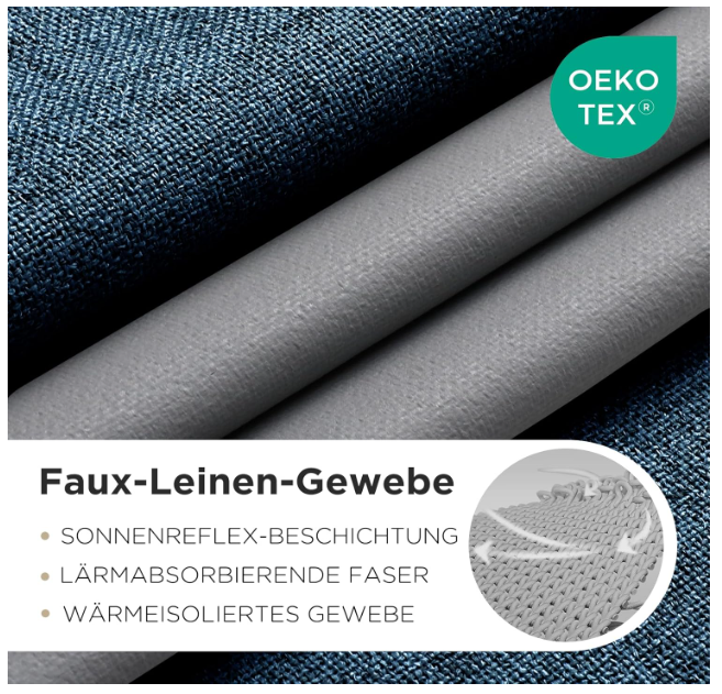raperii termoizolate blackout pentru dormitor și living, 2 panouri, izolare termică și protecție solară [2]
