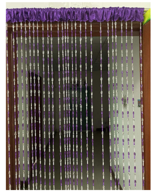 Perdea din mărgele acrilice 100 × 190 cm – decor interior, Buffer ușor, ușor de tăiat [2]