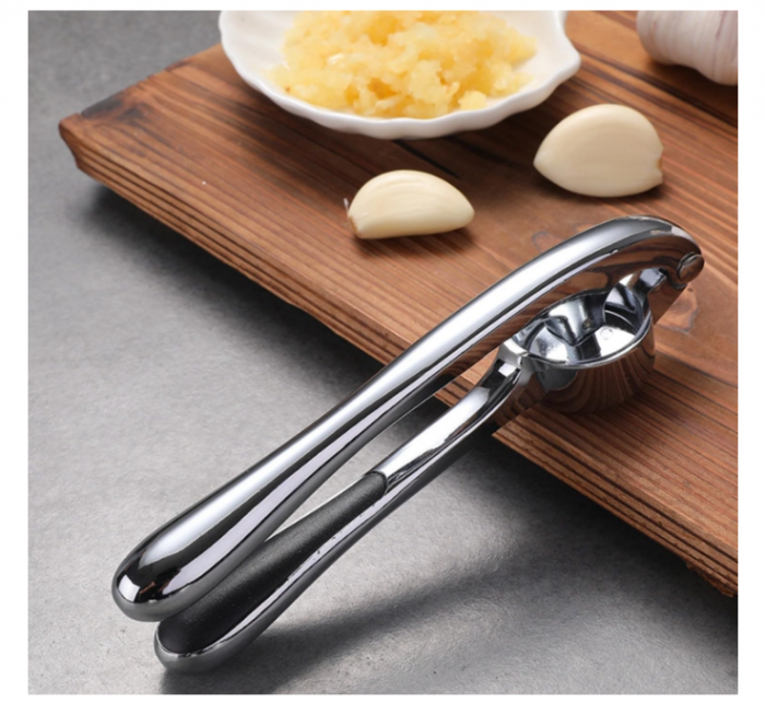 Presă usturoi din inox – Rhumex - design ergonomic, curățare rapidă [8]