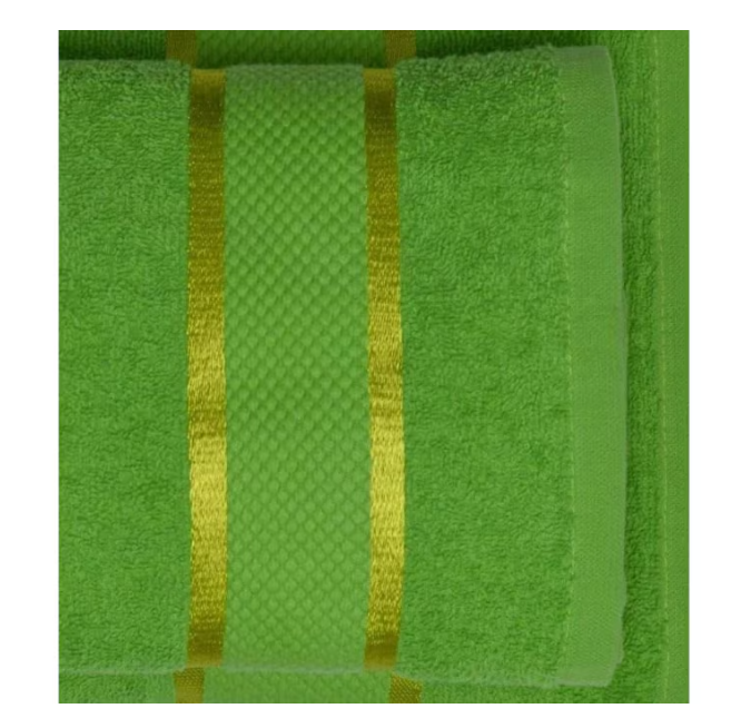 Prosop de baie 50x90 cm, bumbac, densitate 400 g/mp, Verde [2]