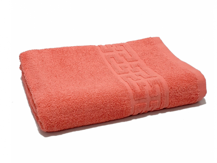 Prosop de baie 70x130 cm, bumbac, densitate 500 g/mp, Roz [2]