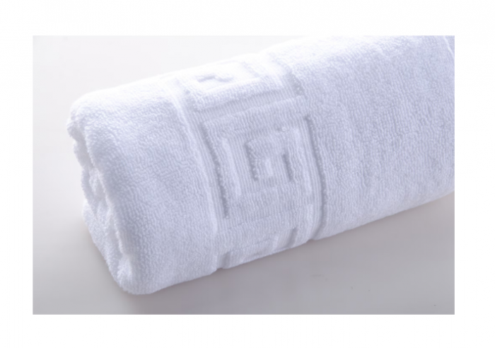 Prosop de baie 70x130 cm, bumbac, densitate 500 g/mp, Alb [3]