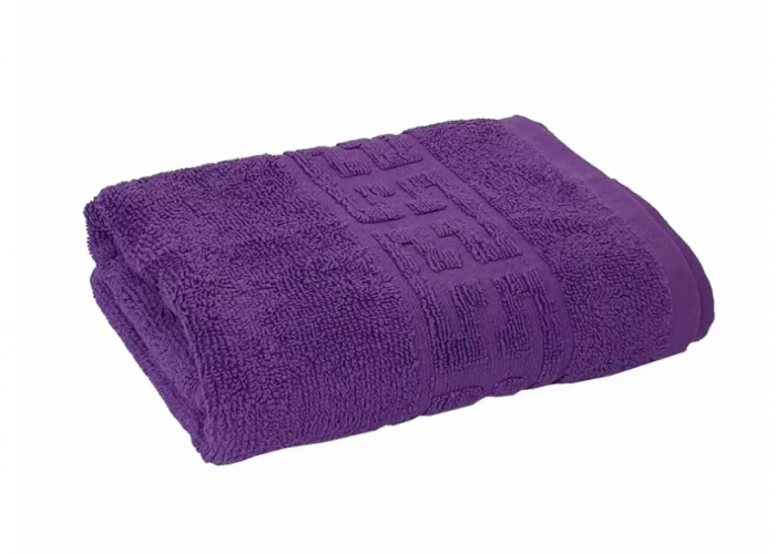 Prosop de baie 70x130 cm, bumbac, densitate 500 g/mp, Mov [2]