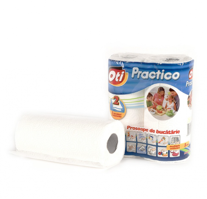 Prosop de bucatarie Oti Practico, 2 straturi, 2 role [2]