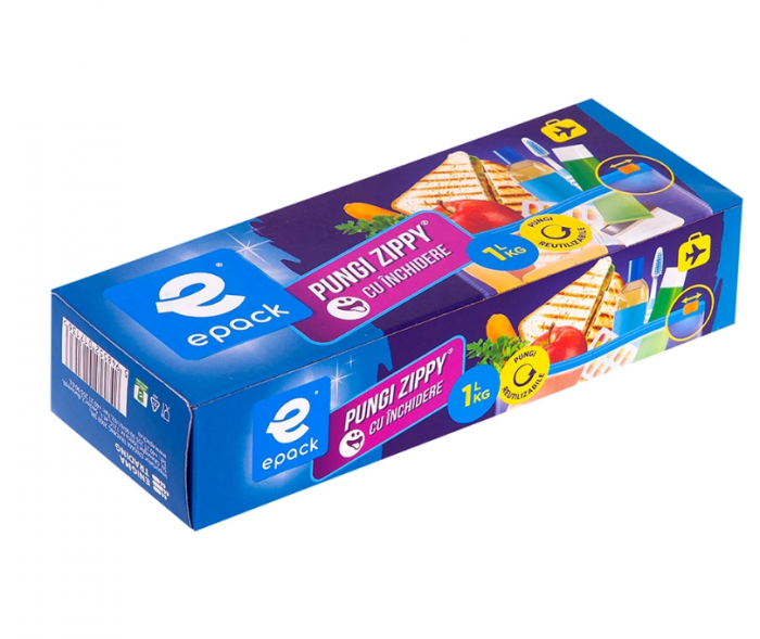 Set Pungi Zippy cu Inchidere Epack 1 L, 15 bucati [2]