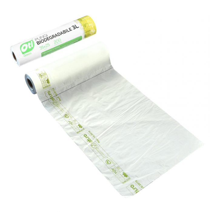 Pungi biodegradabile cf standard EN13432, 35x25 cm, 200 buc./rola, 3L [2]