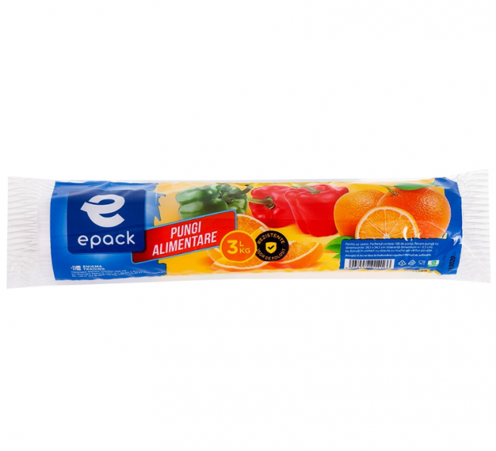 Pungi pentru păstrarea alimentelor 3L/3KG 100buc/rola [3]
