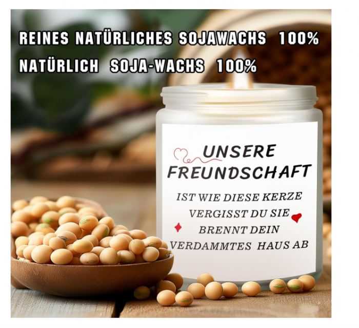 Lumanare parfumata în borcan de 200 g, cu esențe delicate de lavandă și vanilie – cadoul ideal, perfect pentru momente de relaxare. [3]