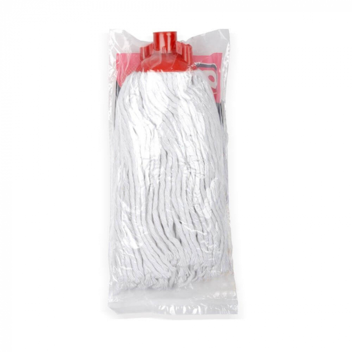 Rezerva pentru Mop din Bumbac OTI, Culoare Alb/Rosu, Greutate 100 g [2]