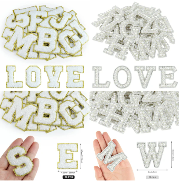 Litere decorative autoadezive aurii [3]