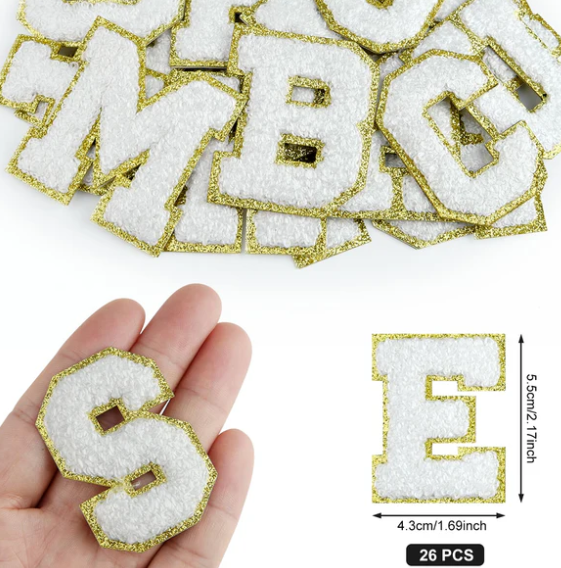 Litere decorative autoadezive aurii [2]