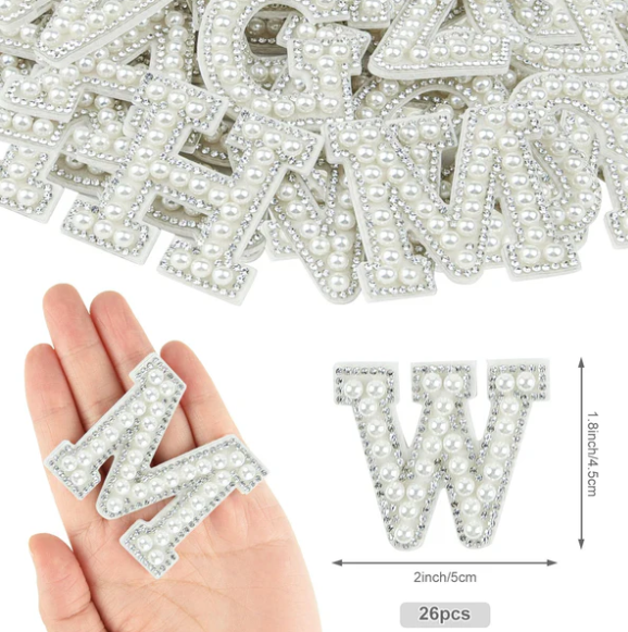 Litere decorative autoadezive albe [2]