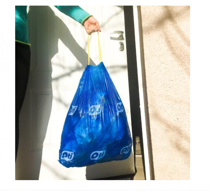 Saci Menajeri OTI pentru Colectare Selectiva, Hartie/Carton, Capacitate 120L, 70x110 cm, 10 Buc/Rola, Culoare Albastra, Articole Menaj [5]