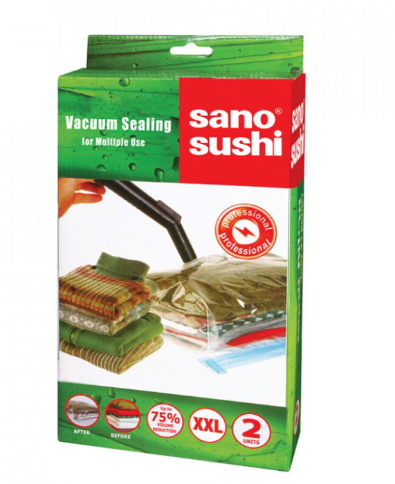 Saci vacuum pentru depozitare, XXL, 90x55 cm, 2 buc [2]