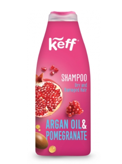 Sampon pentru parul uscat pomegranatemoroccan oil, 500ml, Keff Sano