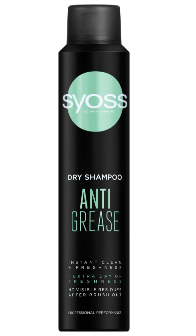 Sampon uscat Syoss Anti-Grease pentru parul predispus la ingrasare, 200 ml