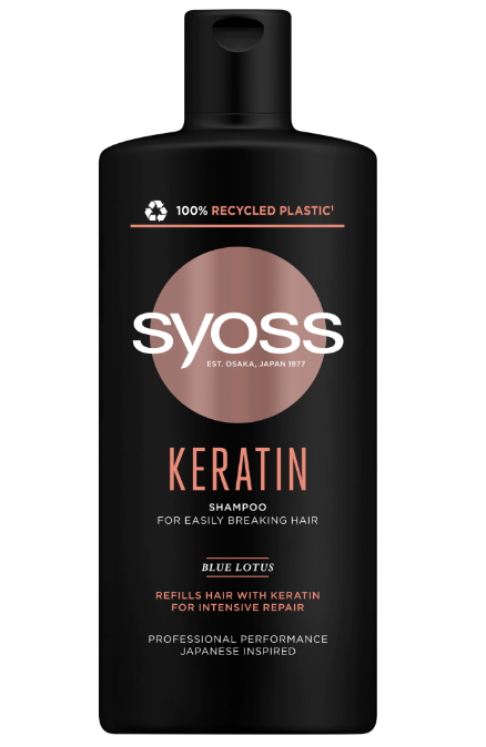 Sampon Syoss Keratin Hair Perfection pentru par uscat, 440 ml