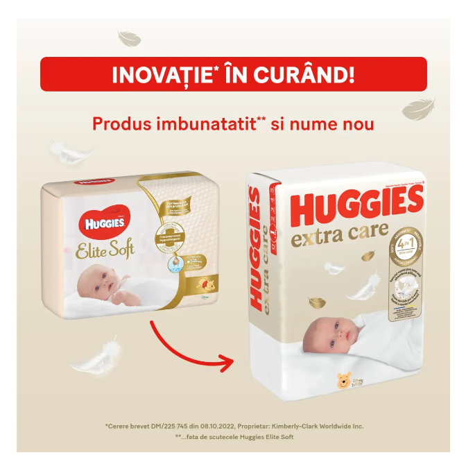 Scutece Huggies Extra Care Convi marimea 1, 2-5 kg, 26 buc [2]
